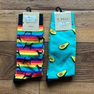 Dogs and avocados socks